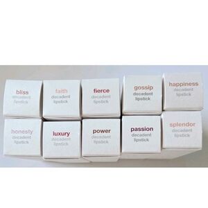 LOT OF 10 TIGI DECADENT LIPSTICK ALL NEW IN BOXES, DIFFERENT COLORS